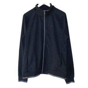 Robert Graham Full Zip Knit Jacket Mens L Black